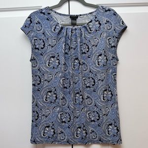 Ann Taylor Paisley Work Blouse